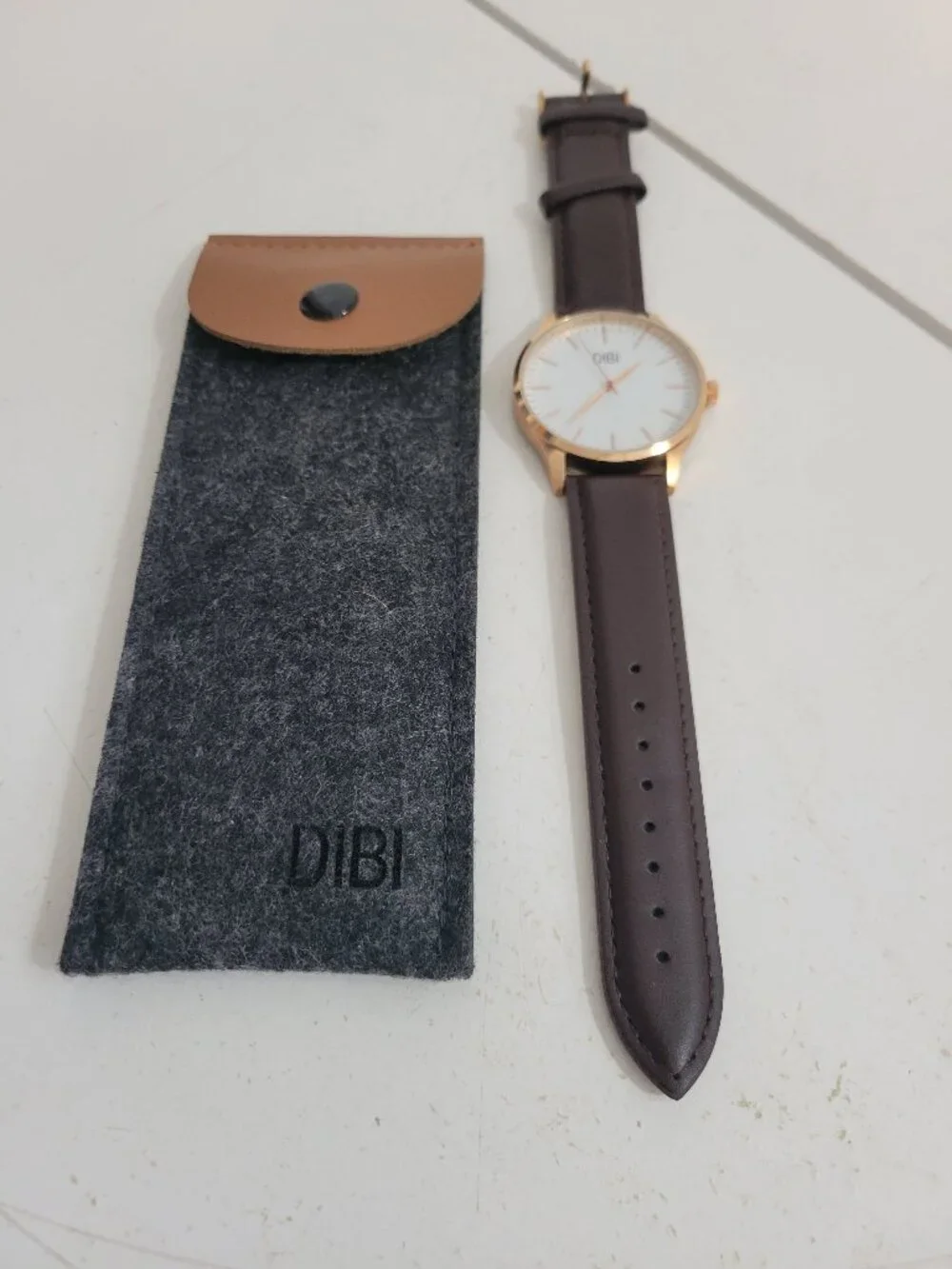 Dibi Quartz Watch with Seiko movement. Never been worn.